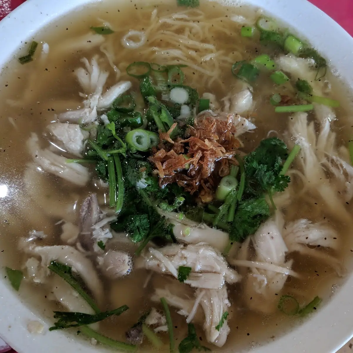 Chicken Rice Noodle Soup