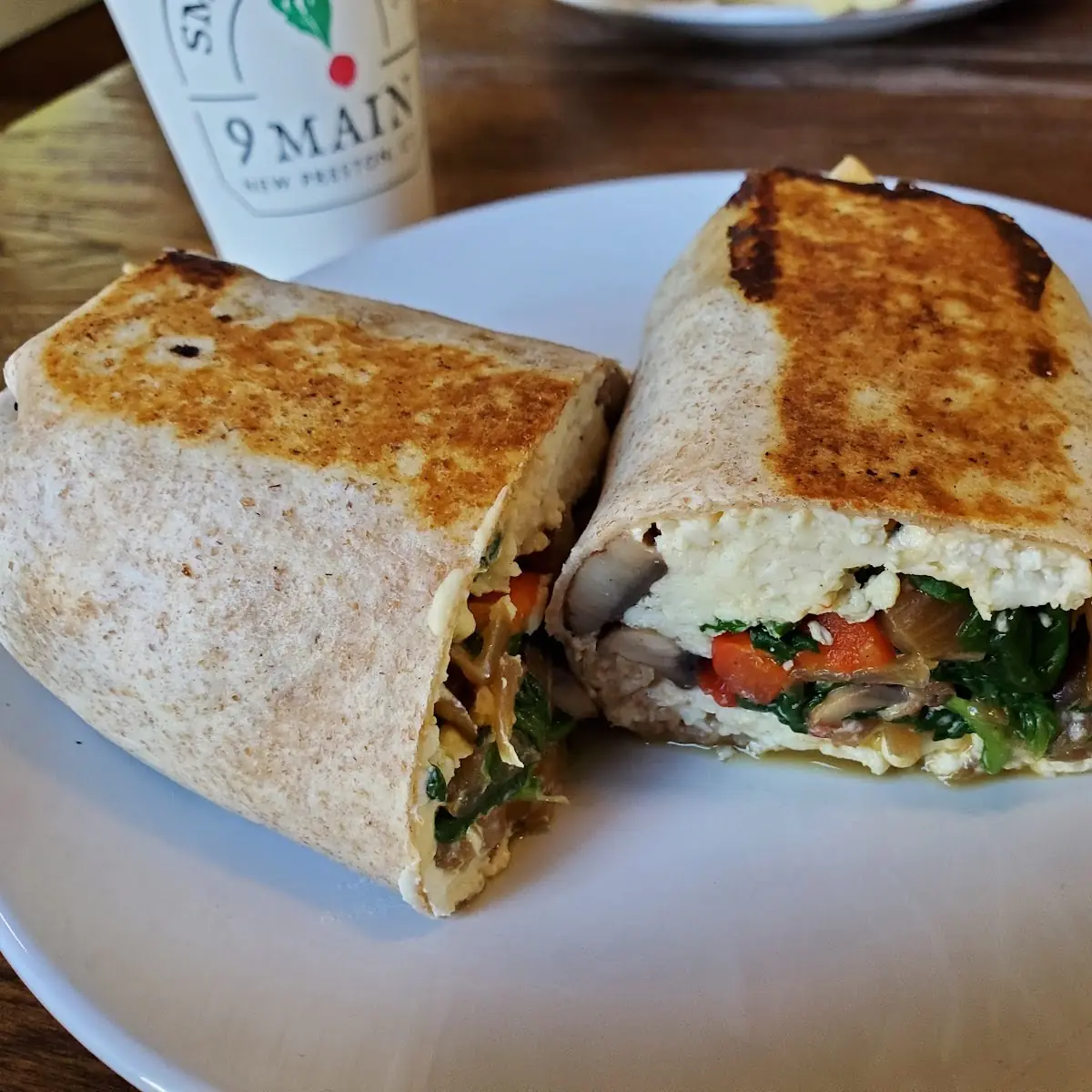 Egg White and Feta Cheese Burrito