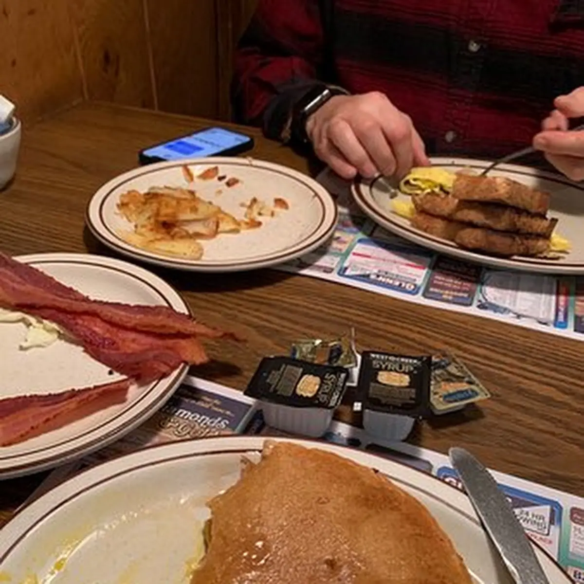 Buttermilk Pancakes with Meat