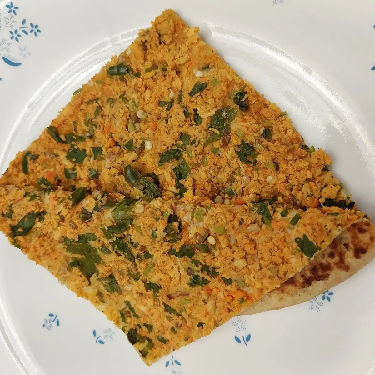 100. Kukad khaye Palak - Chicken Palak Mix Paratha