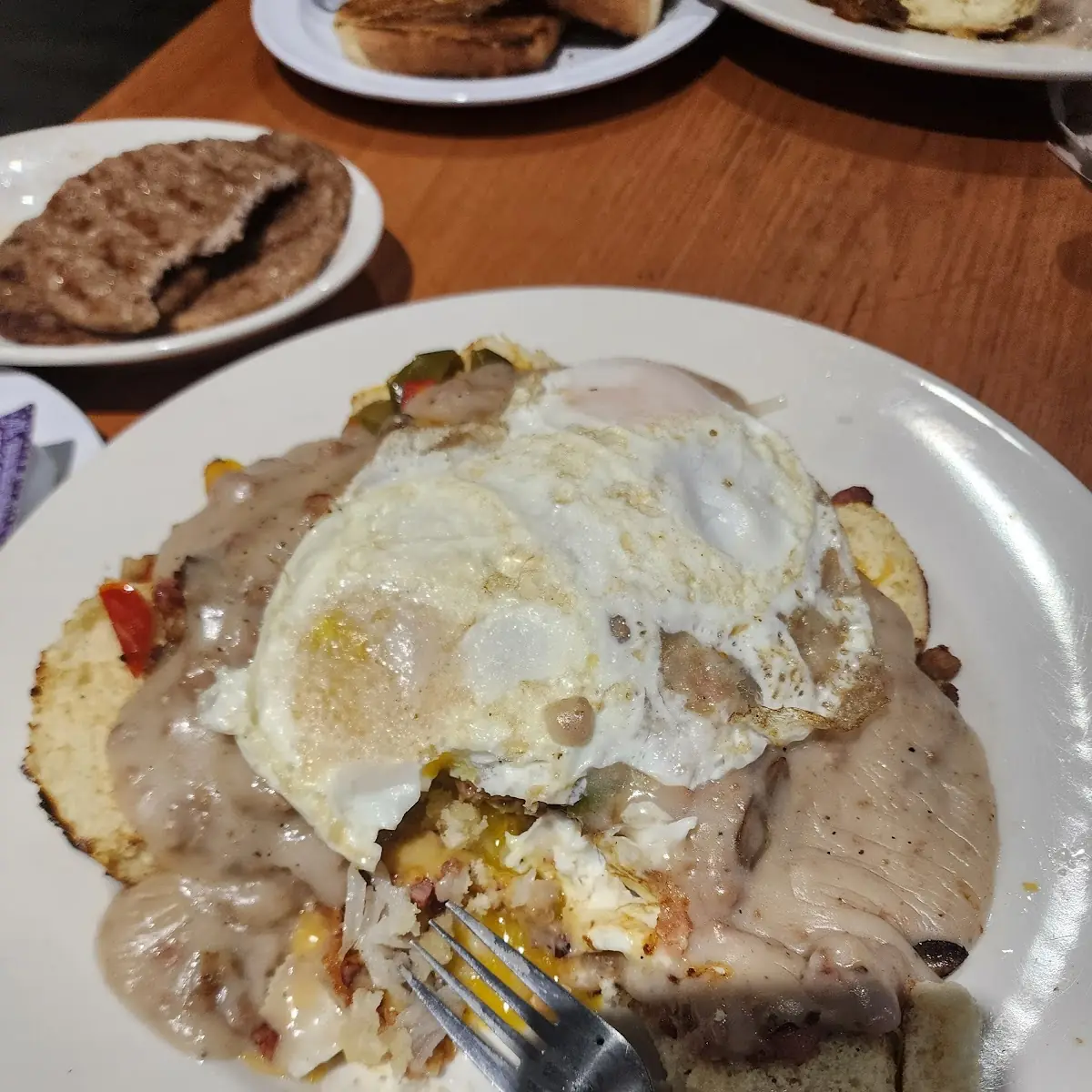 Country Fried Steak and Eggs