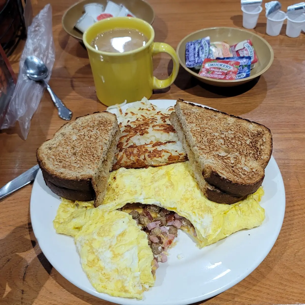 Sausage & Cheese Omelet