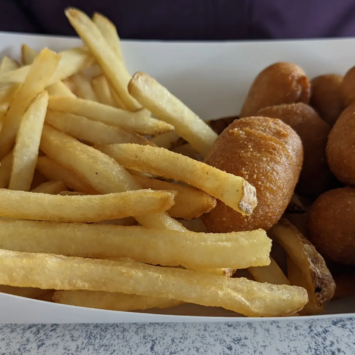 Corn Dog and Fries