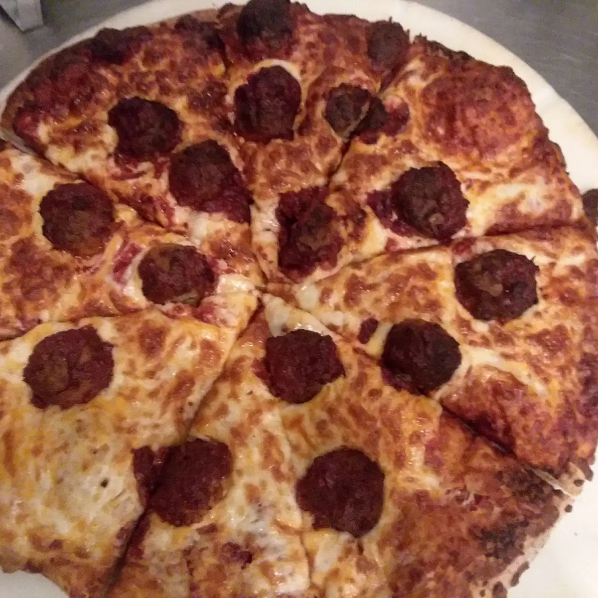 Meatball Pizza
