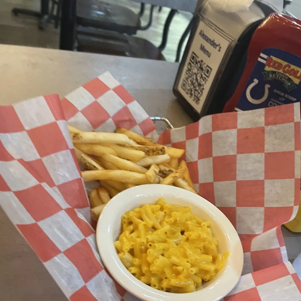 Mac and Cheese with Fries