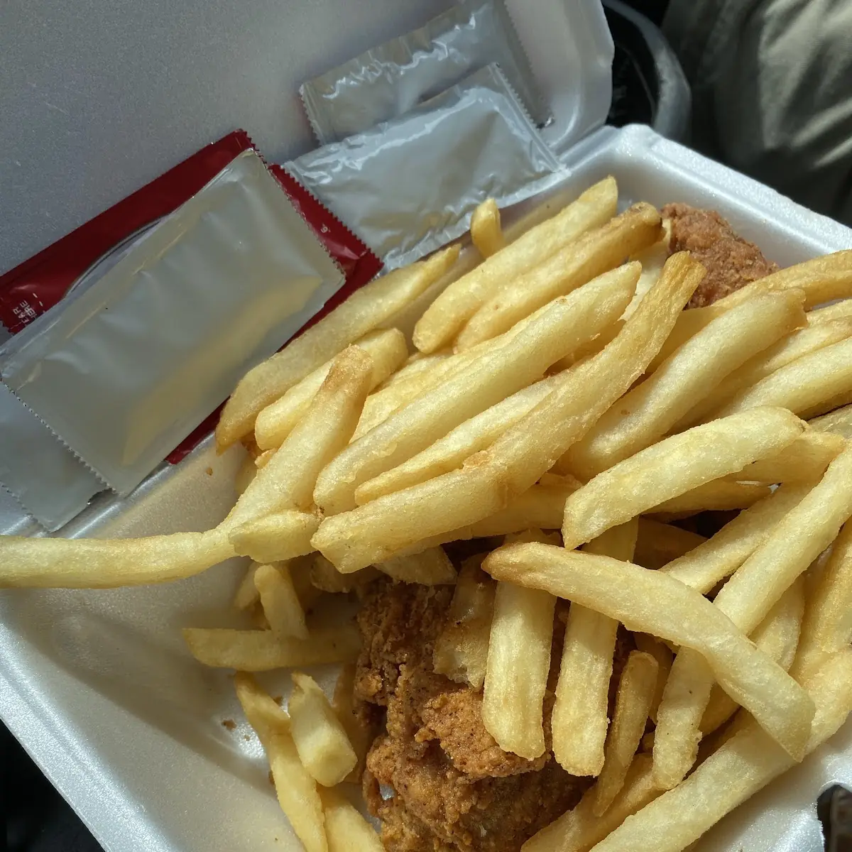 Fried Chicken and Fries