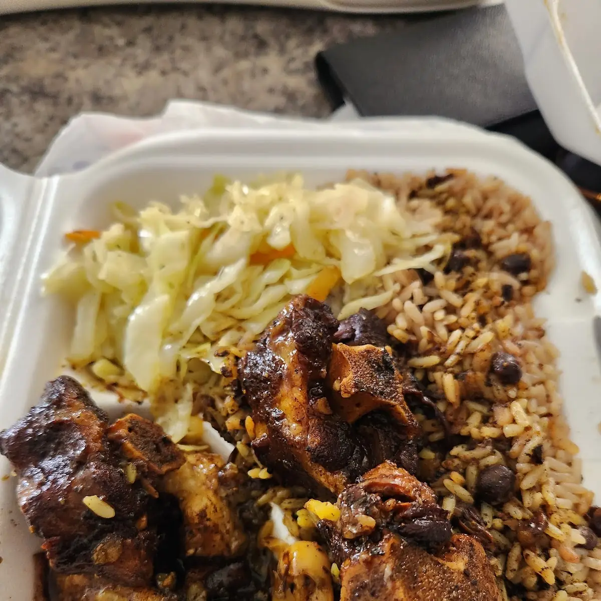 Oxtail with Rice and Peas