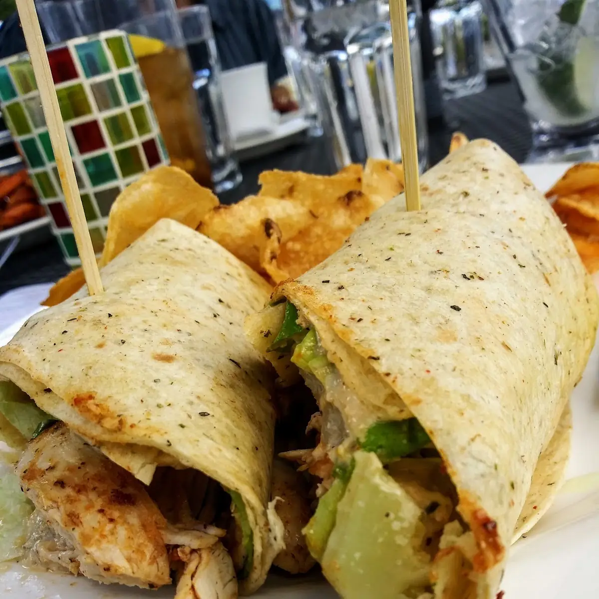 Blackened Chicken Caesar Wrap