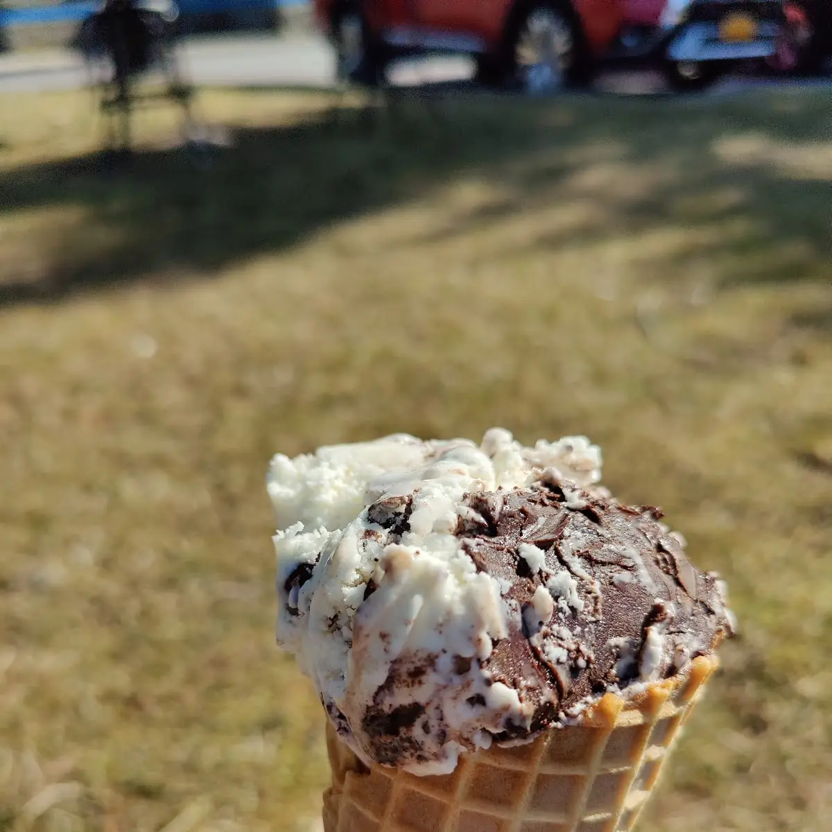 Moose Track Waffle Cone