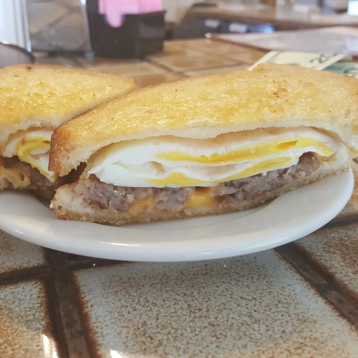 Sausage Egg Breakfast Sandwich