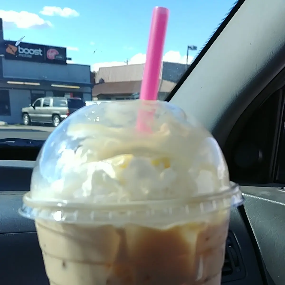 Iced Caramel Blended Coffee Drink