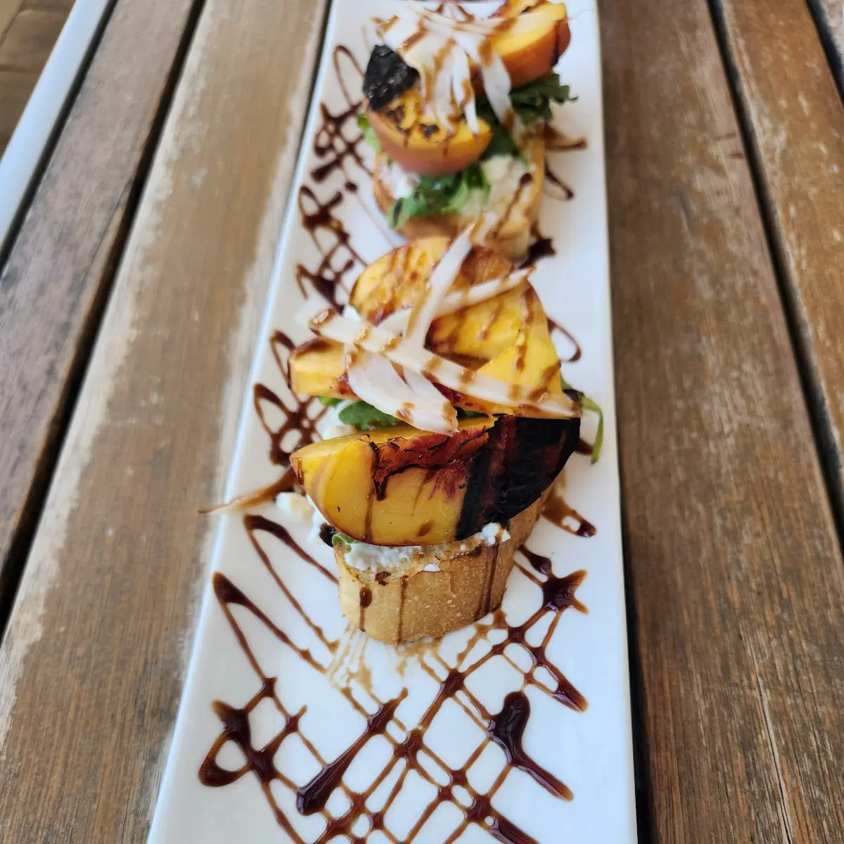 Peach Burrata Caprese