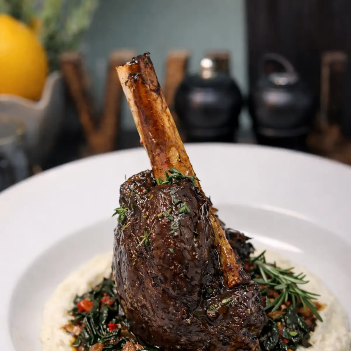 Chef's Exotic Braised Lamb Shank