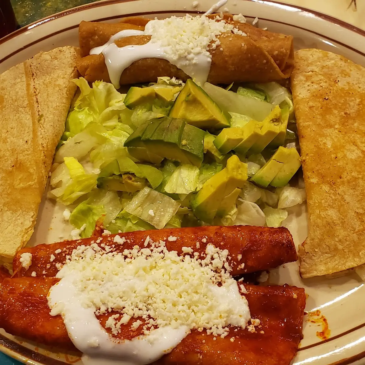 Combination Platter Enchilada