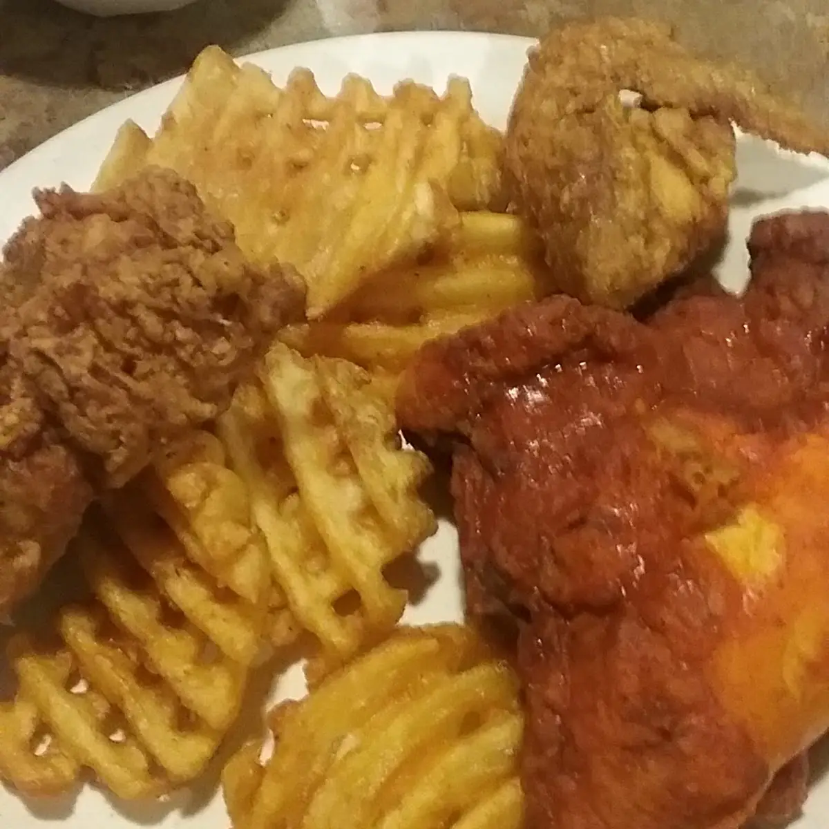 Fried Chicken and Waffle Fries