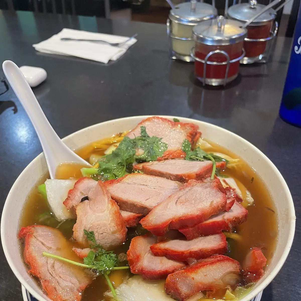 Roast Pork with Wonton Noodle Soup