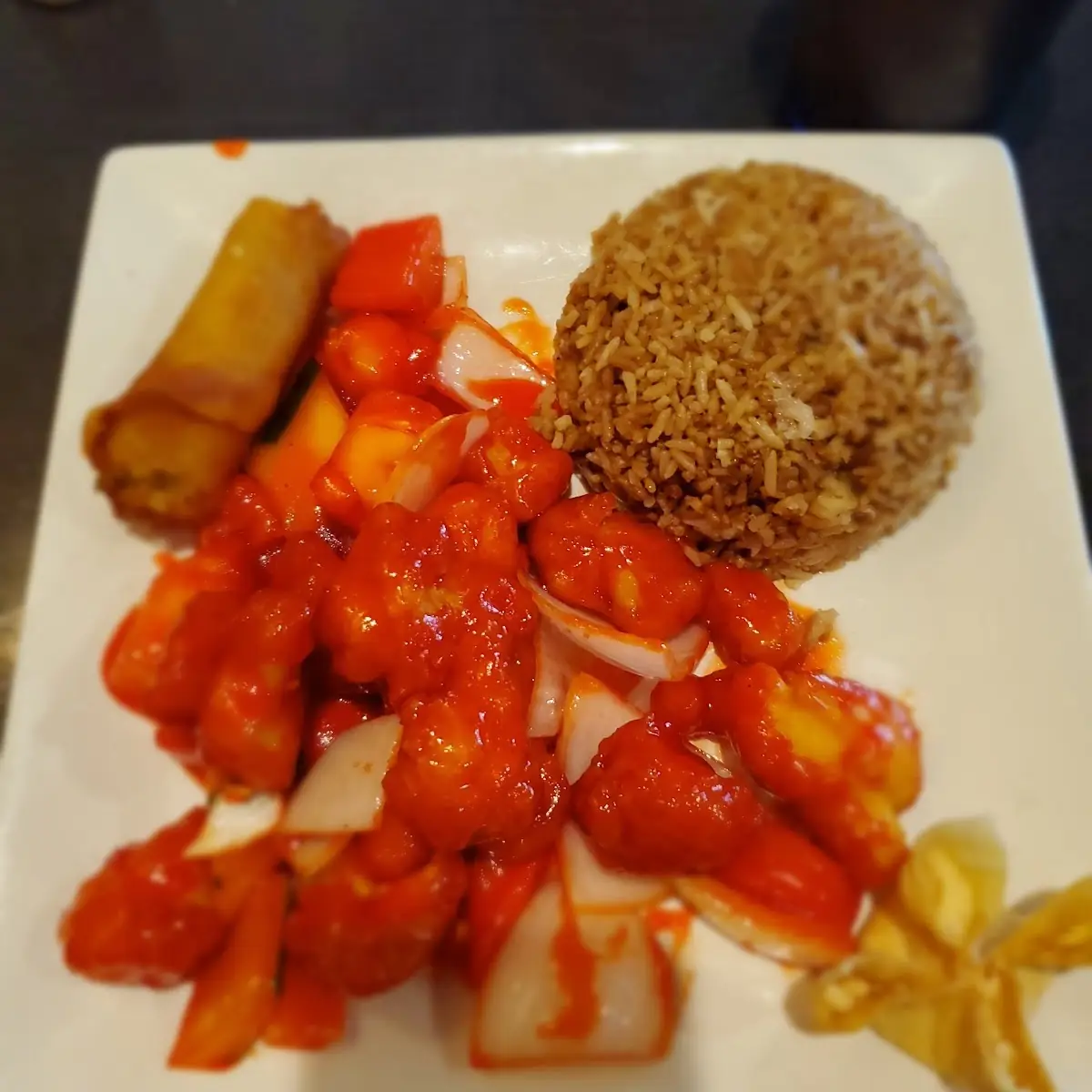 Sweet and Sour Chicken Fried Rice
