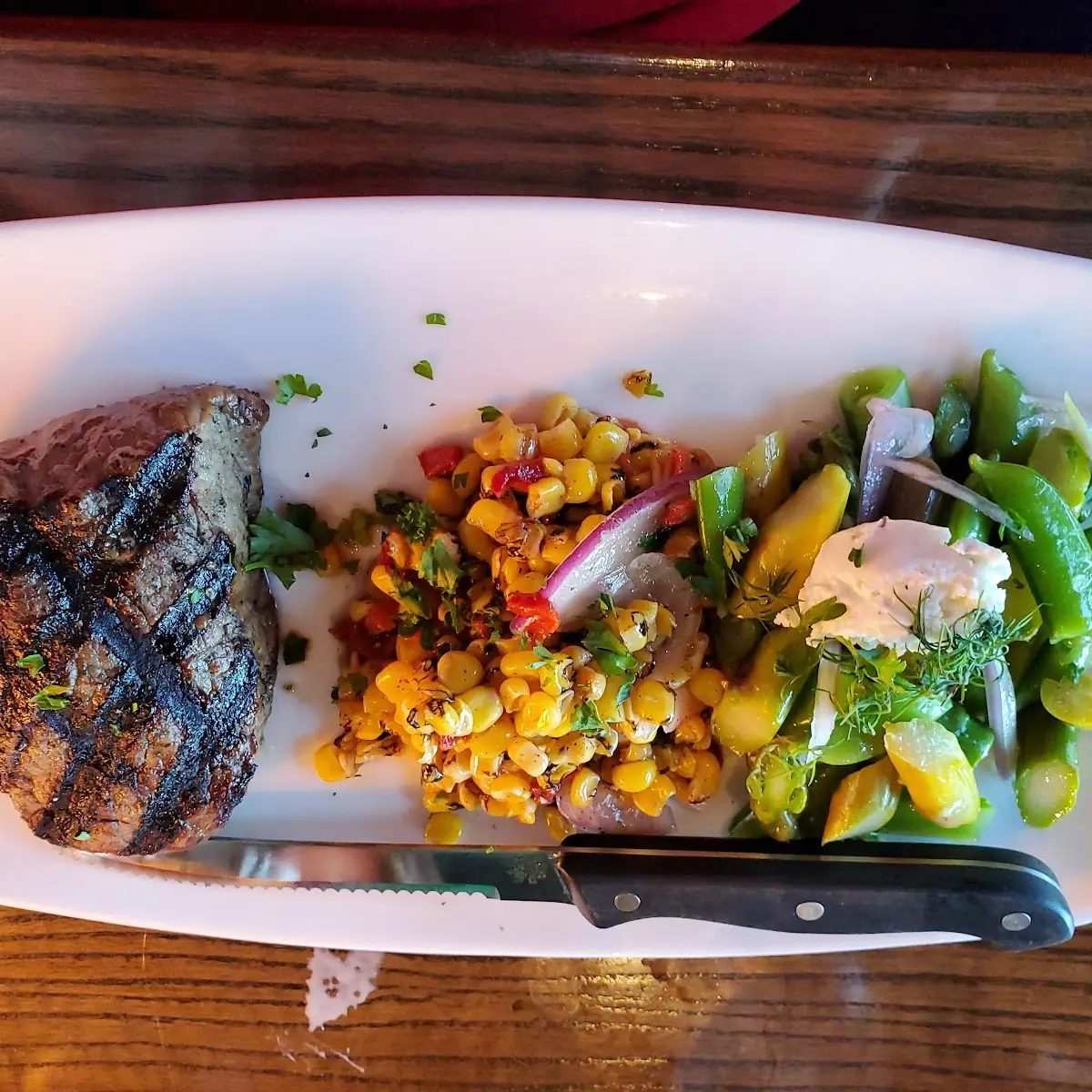 Charred Sweet Corn & Pepper Salad