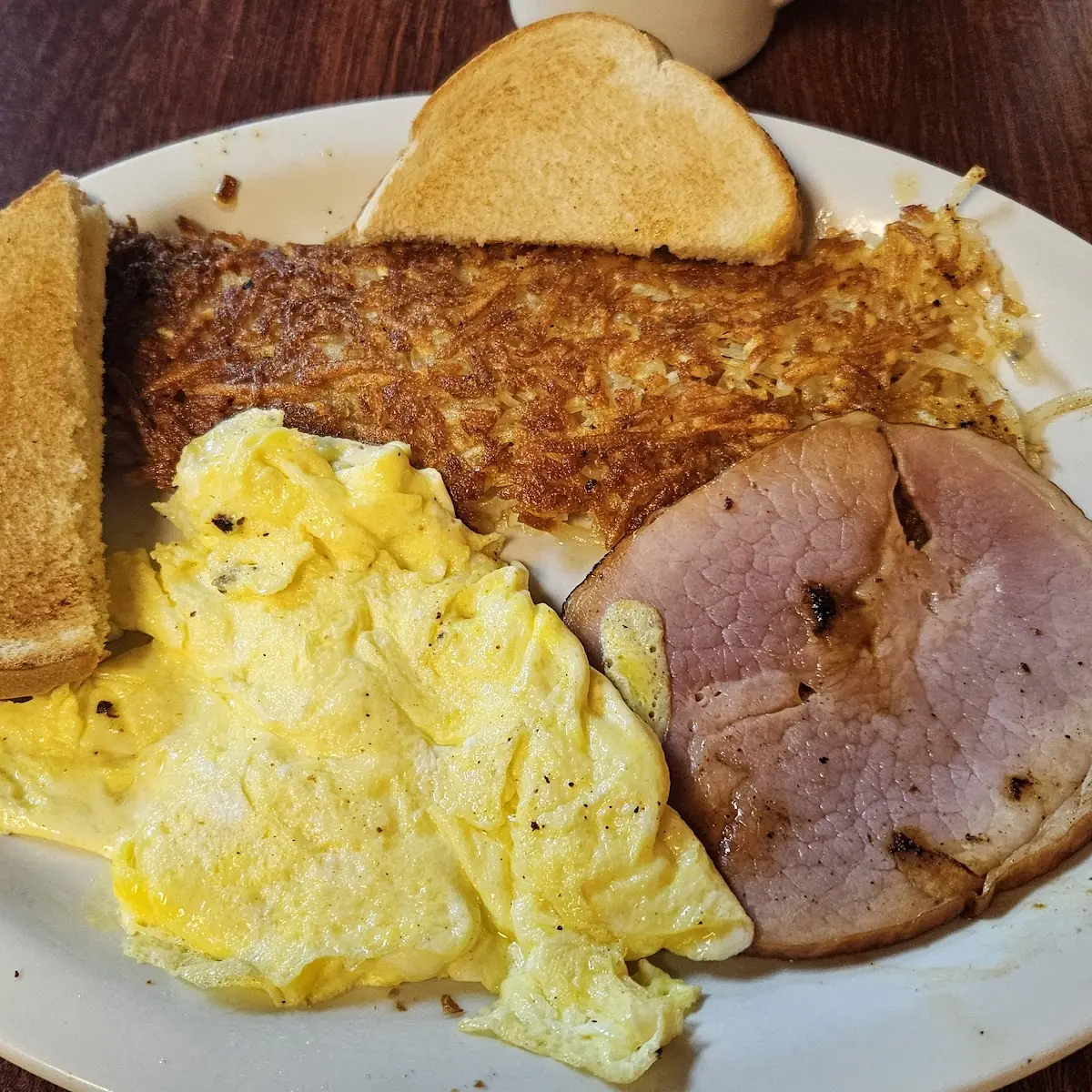 Pam Scrambled Eggs Toast Hash Browns