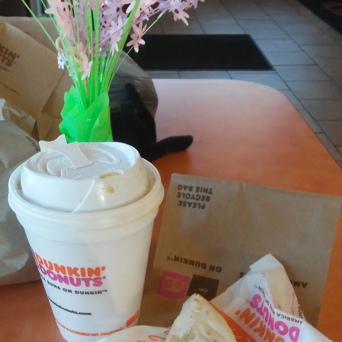 Medium Hot Hazelnut Coffee & Sausage Egg & Cheese Wrap