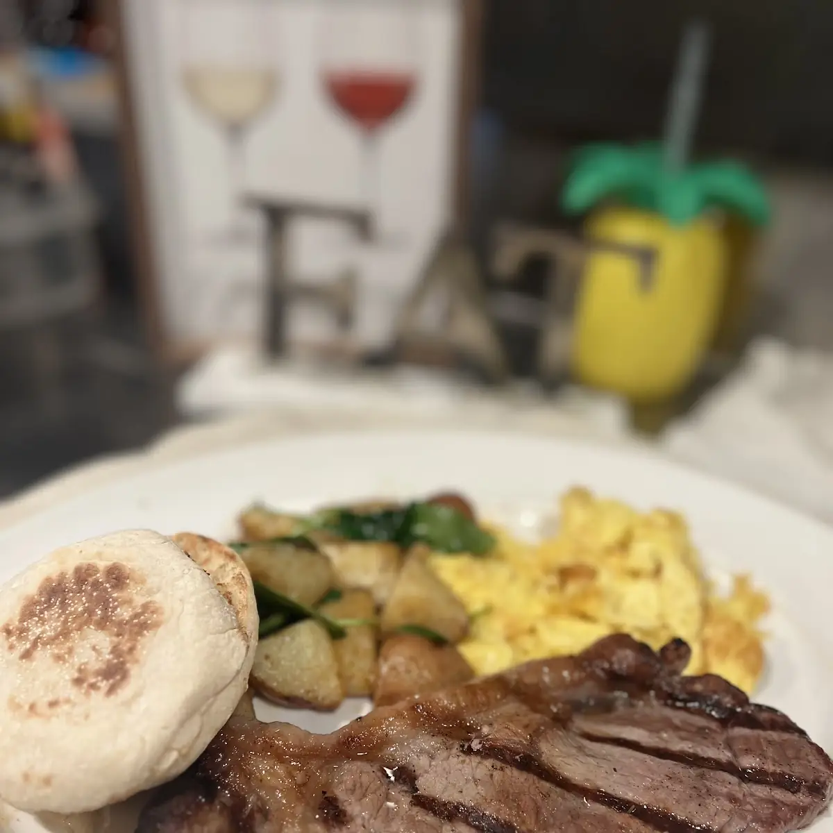 New York Steak 9oz & Eggs