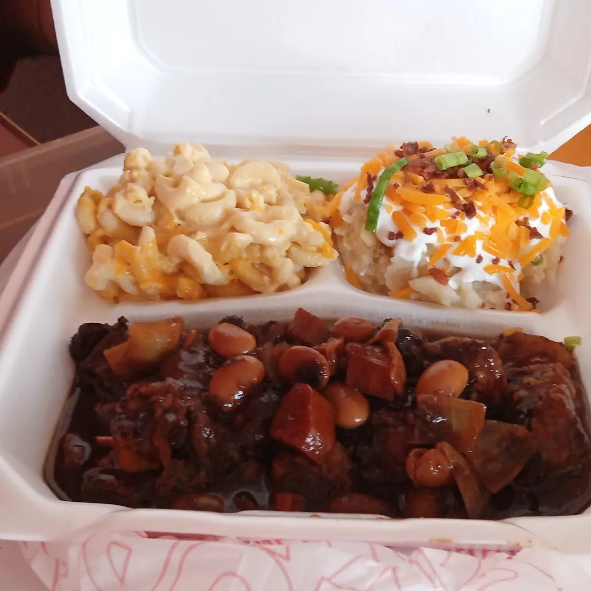 Oxtails Macaroni and Cheese Loaded Mashed Potato