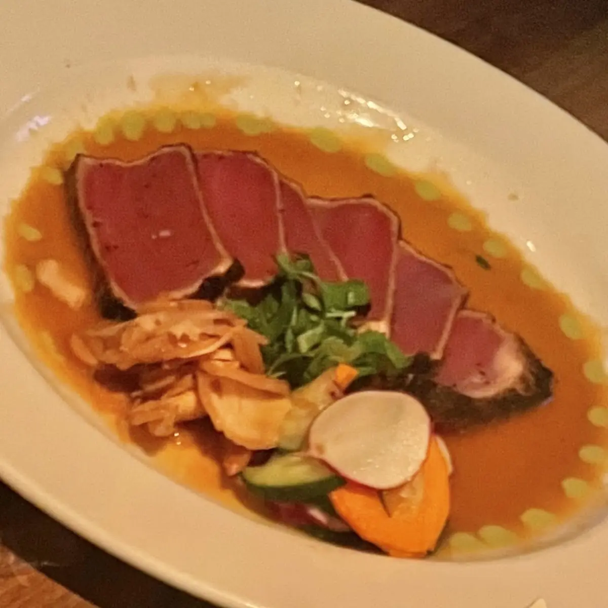 Pan Seared Ahi Sashimi