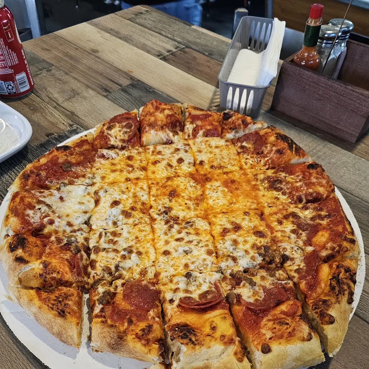 Sausage and Pepperoni Pizza