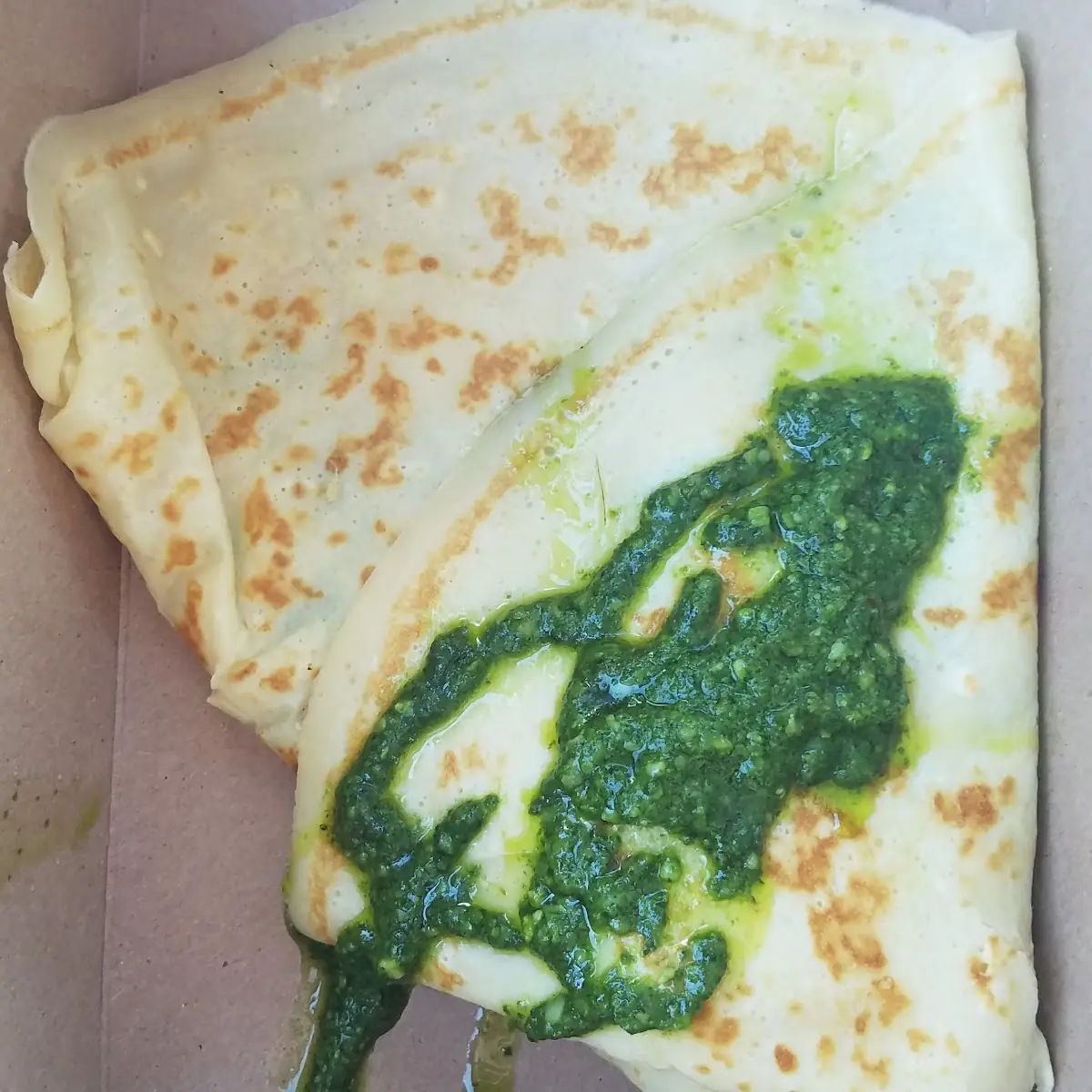 Chicken Pesto Crepe