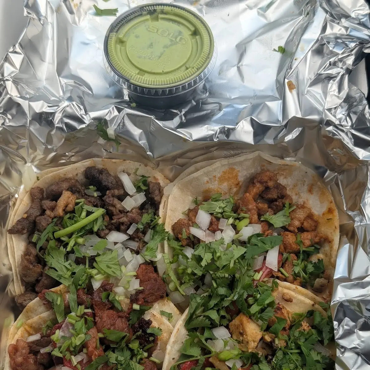 Chicken Tacos with Cilantro and Onion
