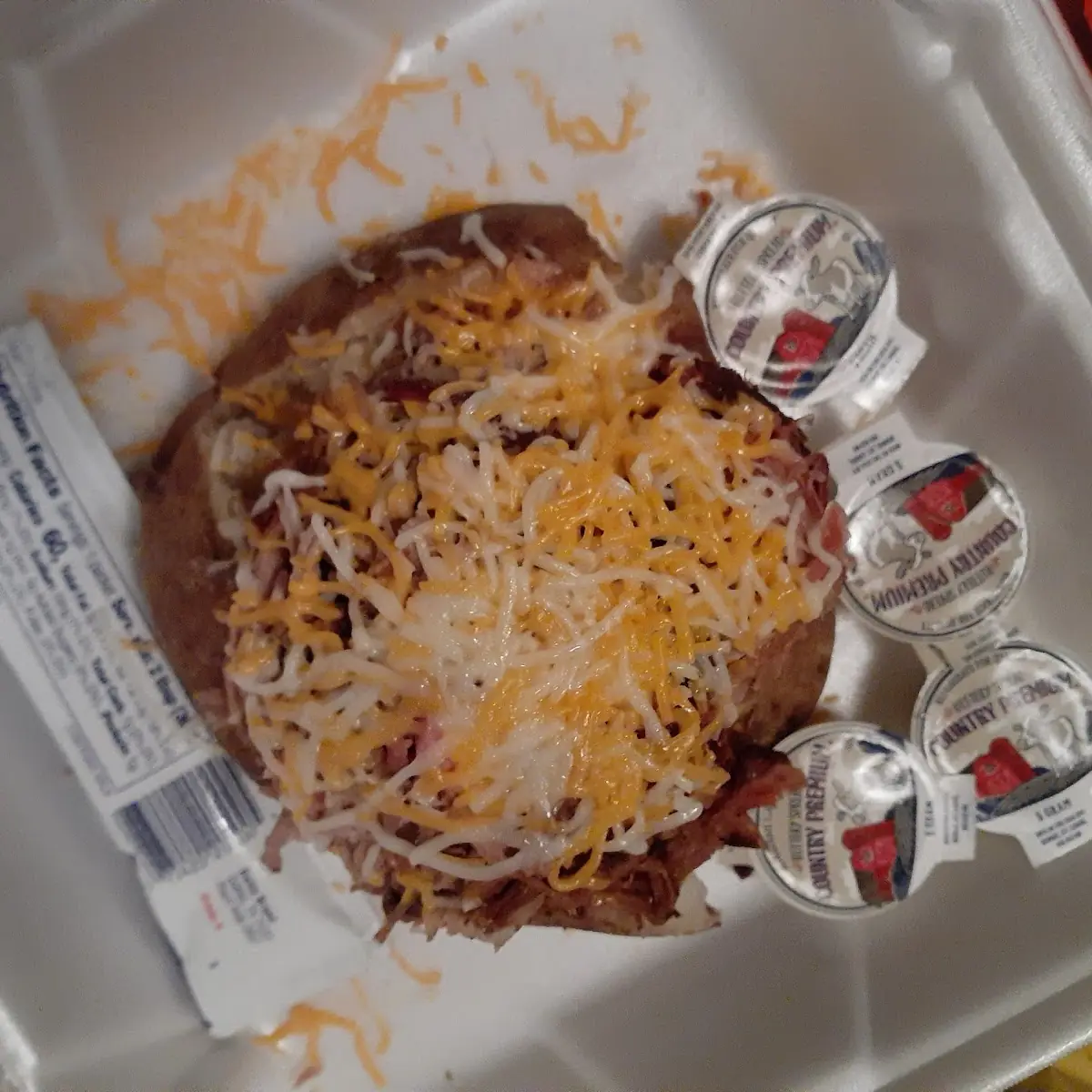 Pulled Pork Loaded Baked Potatoe