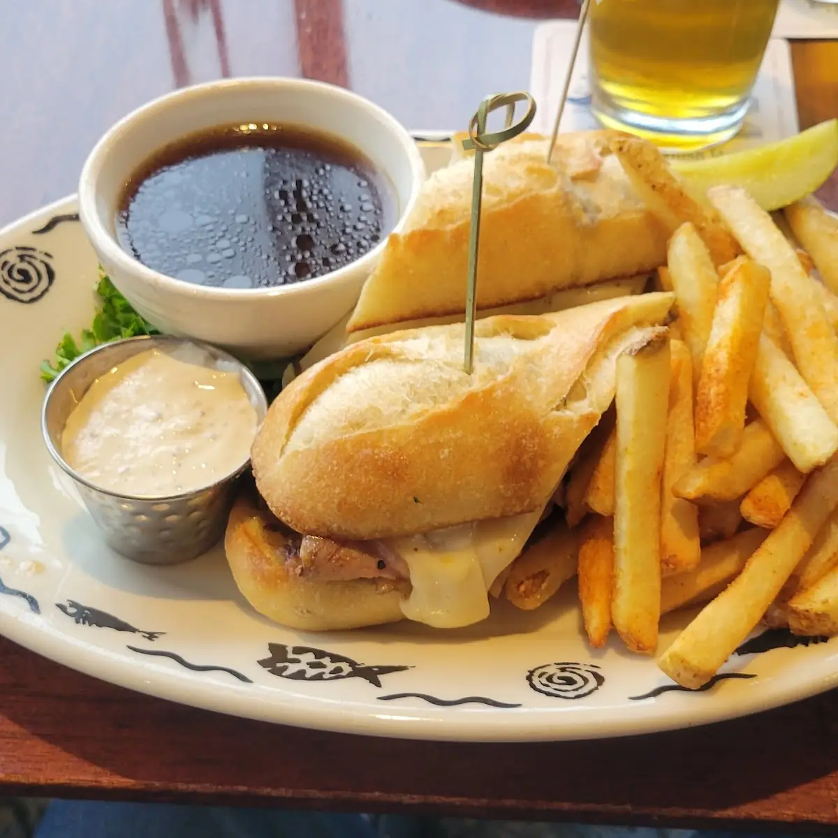 Prime Rib Dip Sandwich