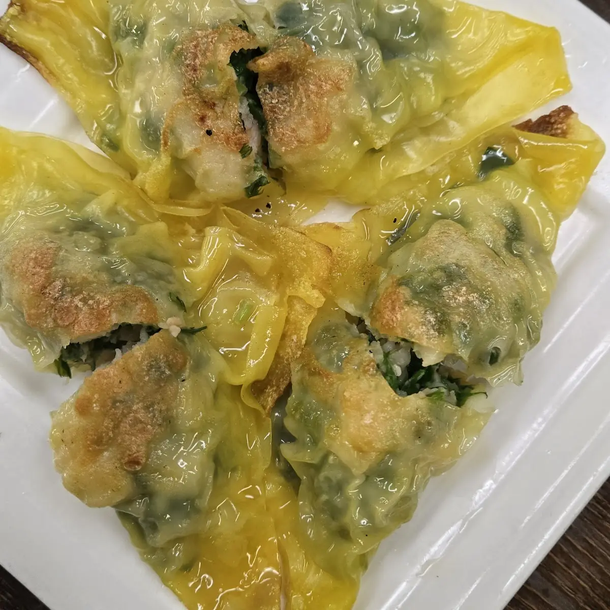 Pan Fried Shrimp and Chive Dumplings