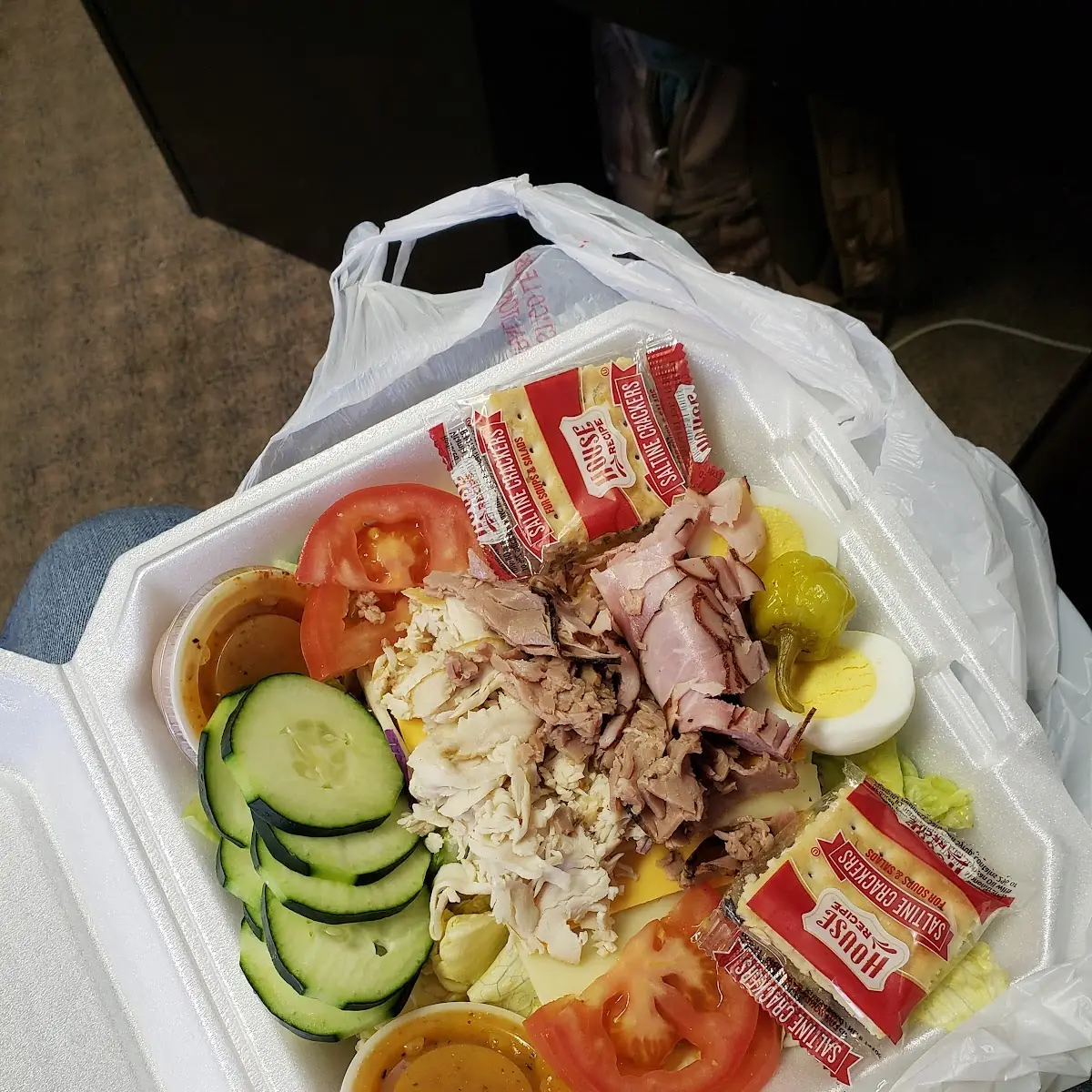 Chef's Salad with Italian Dressing