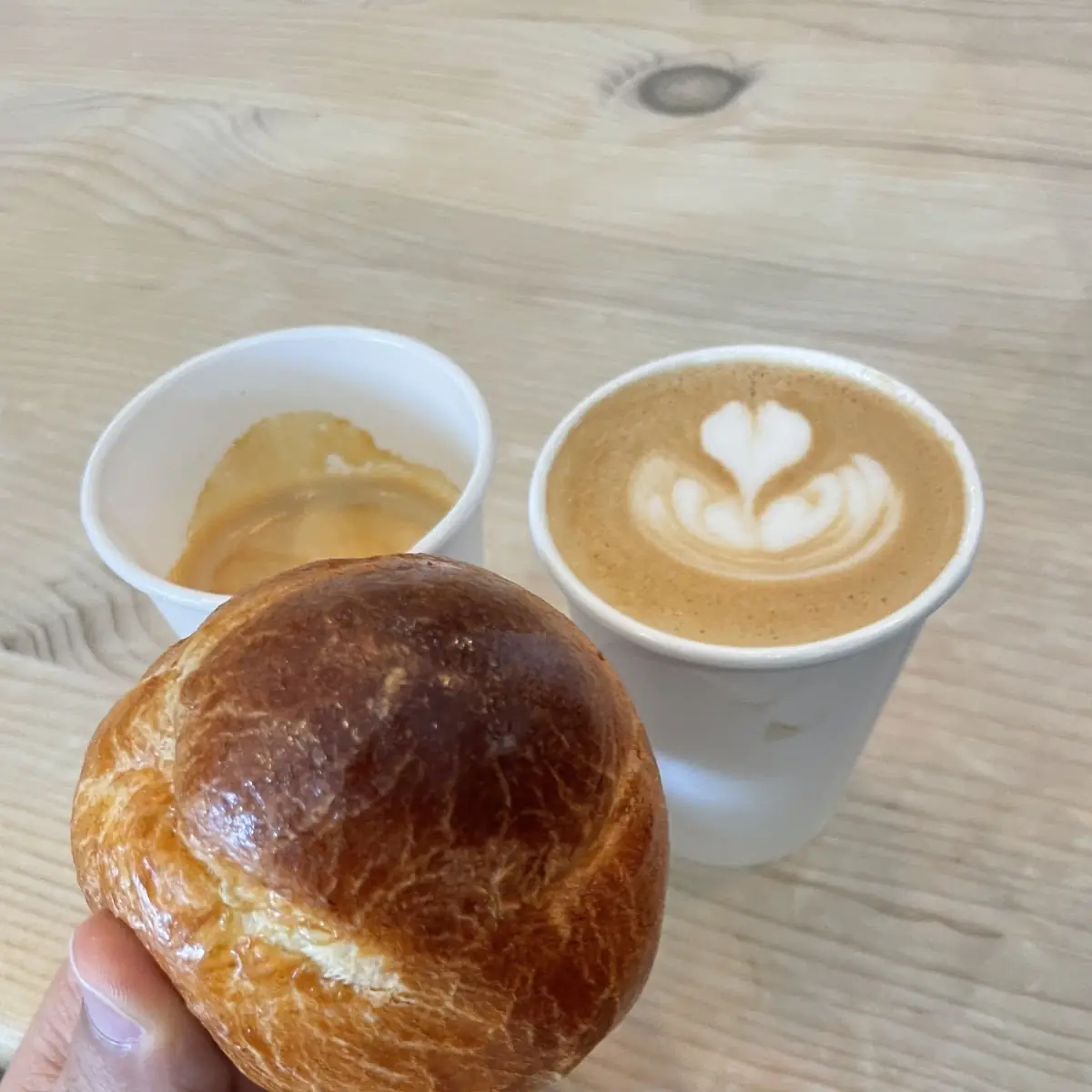Brioche Bun Cortado Latte