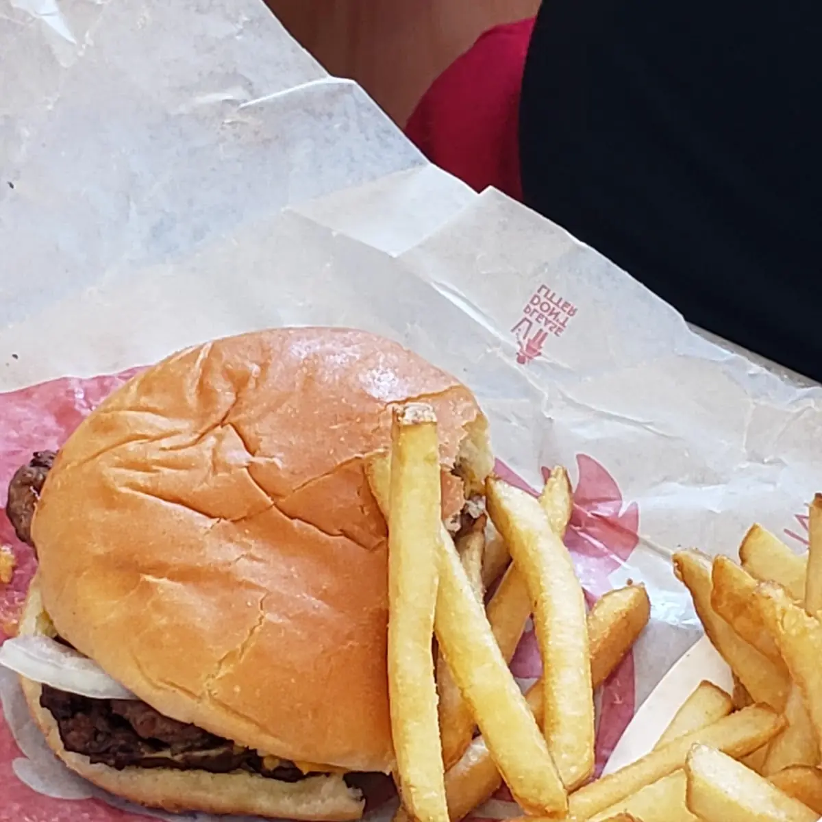 Double Cheeseburger and Fries