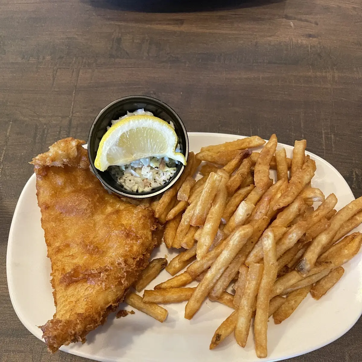 Golden Battered Fish and Chips