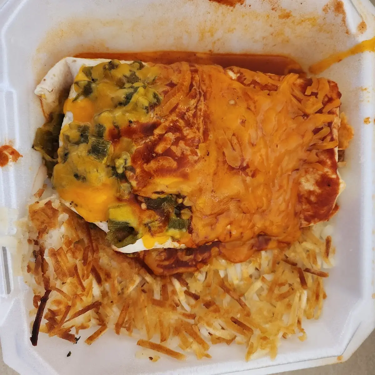 Carne Adovada Breakfast Burrito