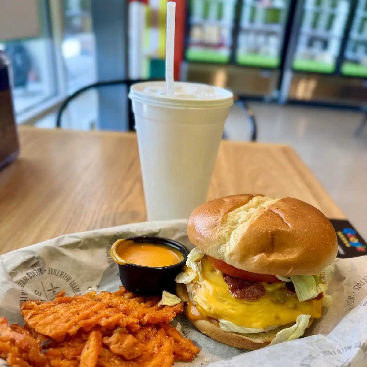 Turkey Burger with Turkey Bacon