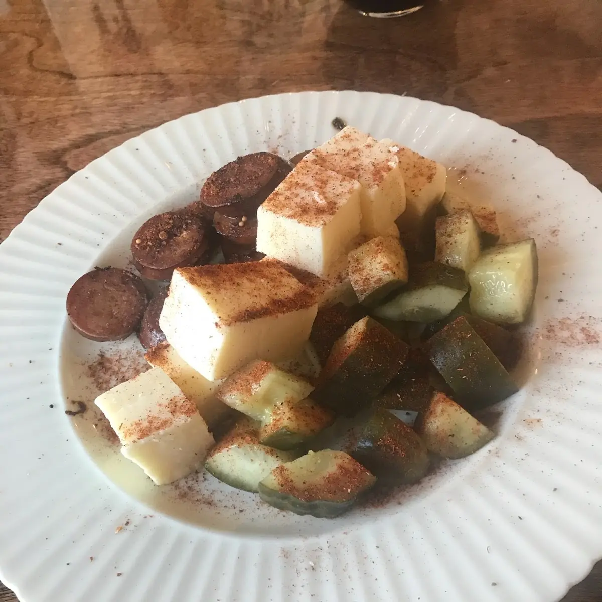 Memphis Sausage and Cheese Plate