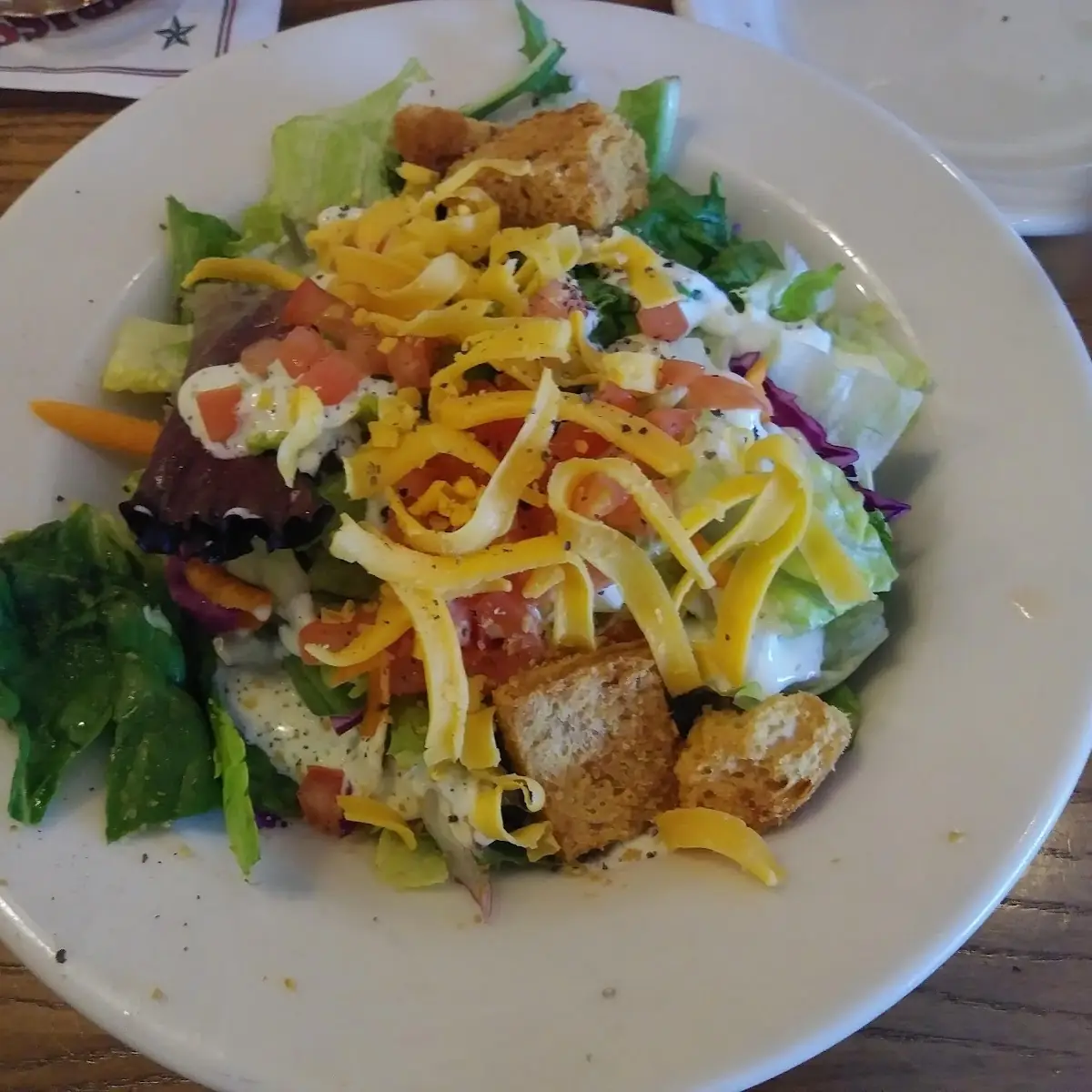 Salad with Ranch Dressing