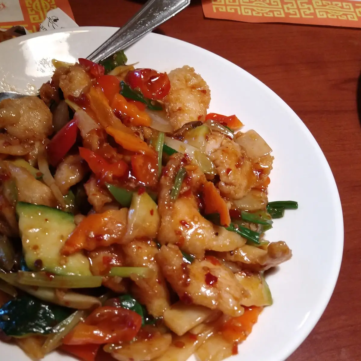 Triple Delight in Garlic Sauce