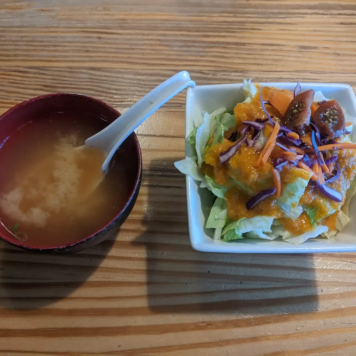 Miso Soup and Salad