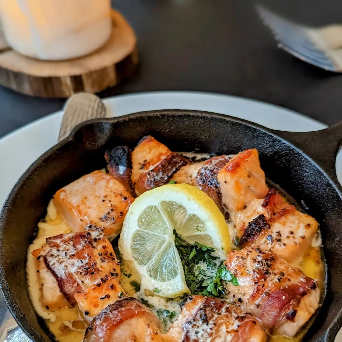 Bacon Wrapped Salmon