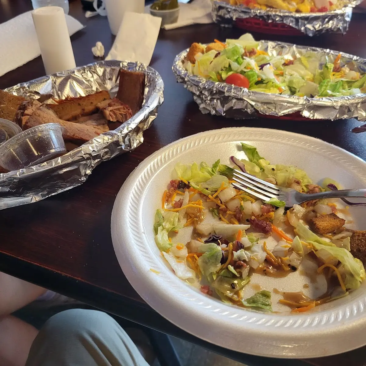Brisket and a Side Salad