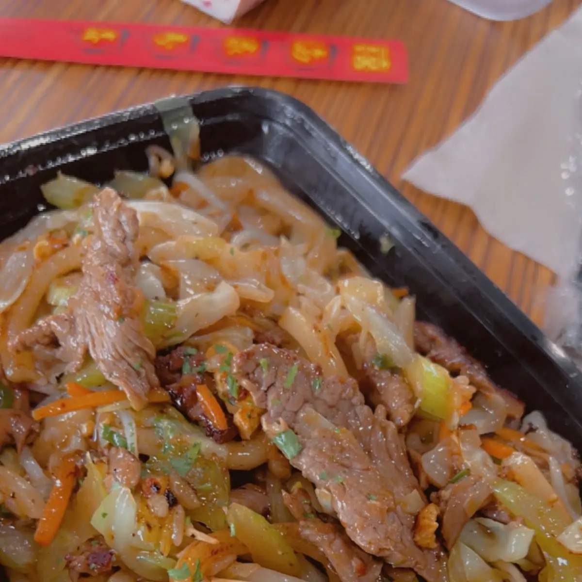 Beef Yaki Udon Noodles