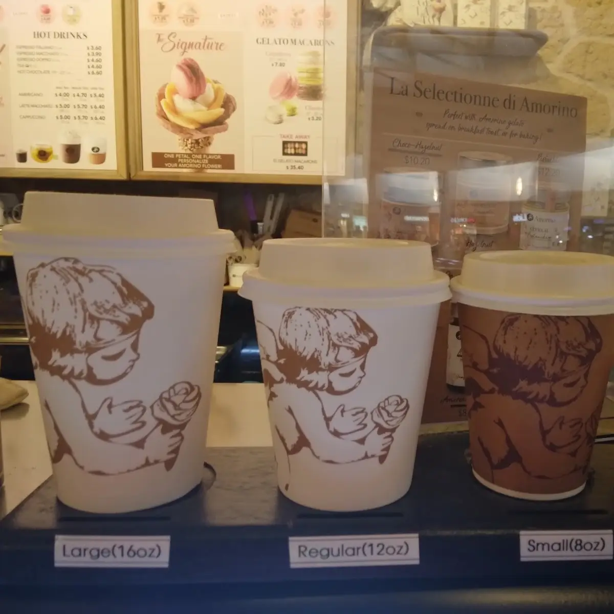 Cappuccino Drink Sizes