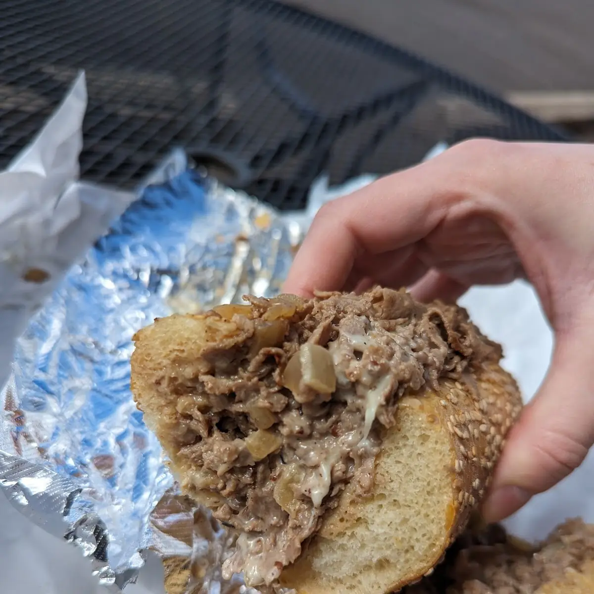 Sesame Seed Roll Cheesesteak