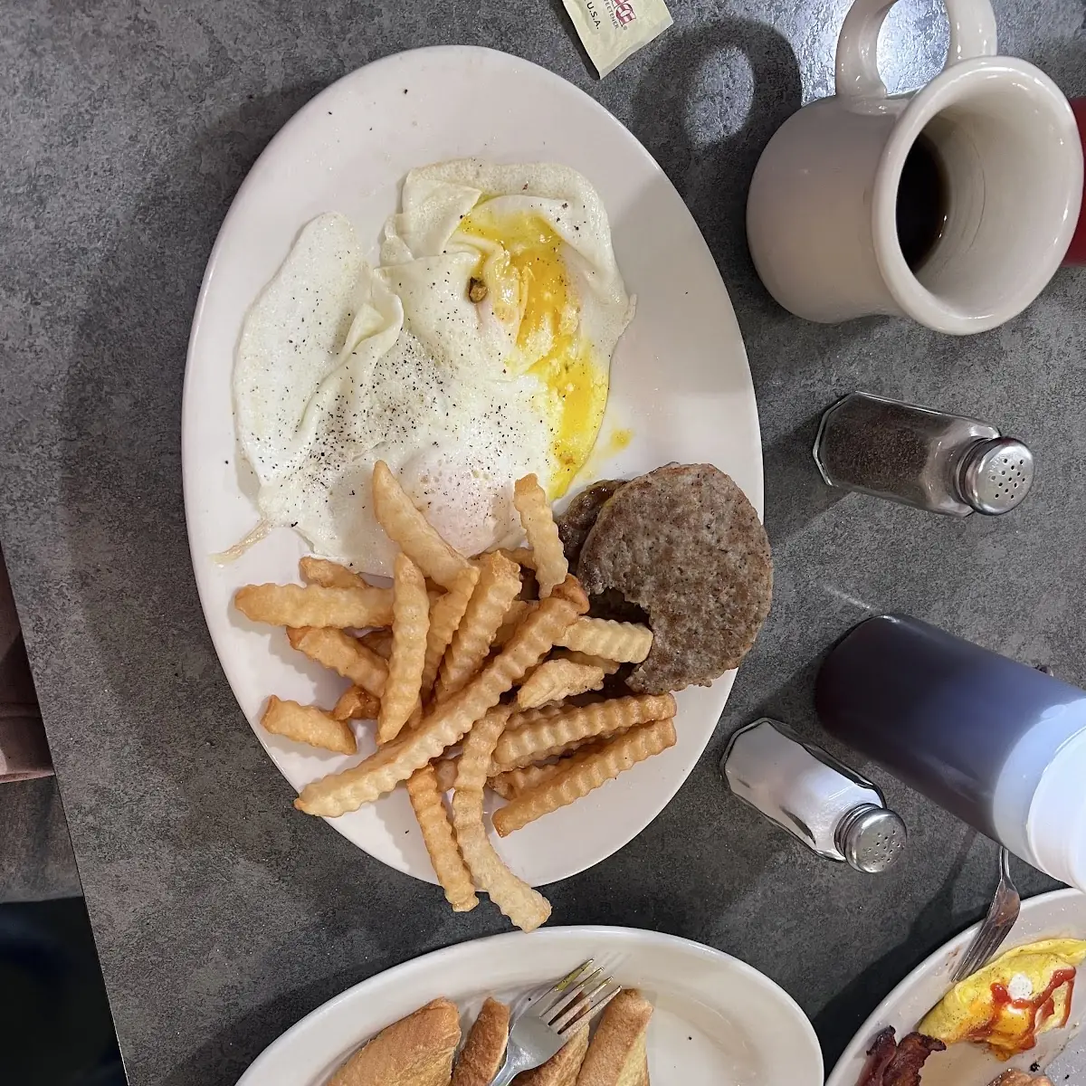 Sausage Egg and Fries