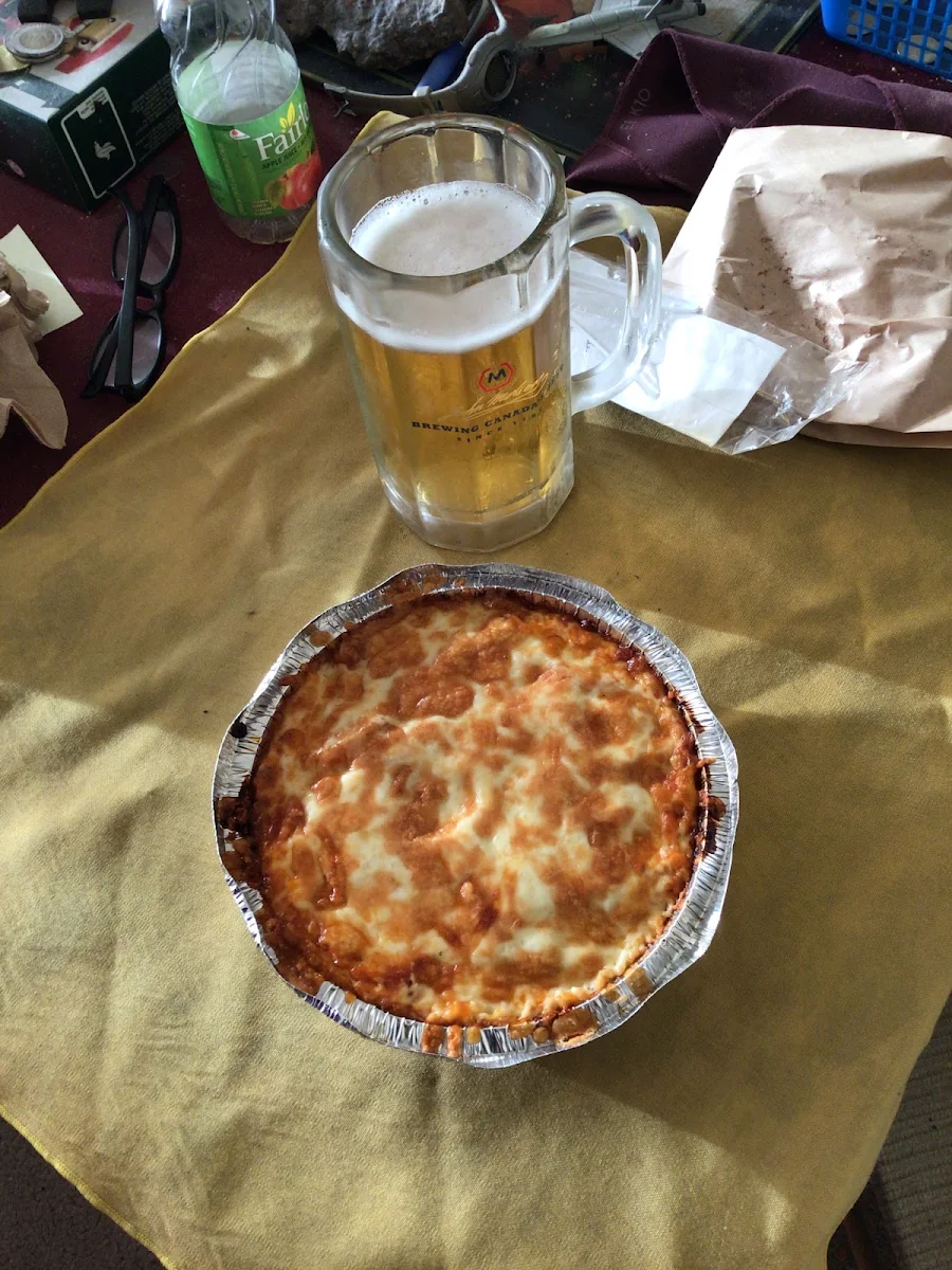 Baked Spaghetti and Meat Sauce, Royal Pizza Old Strathcona